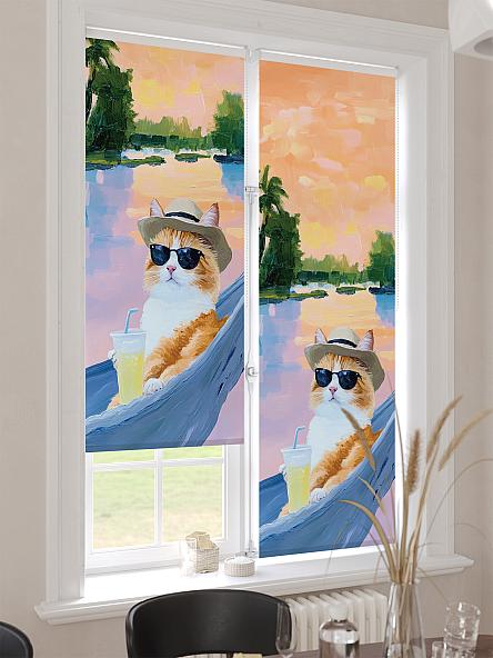 Рулонная штора для кухни для детской Лимкис - 482 - ширина 52 см - фото 4