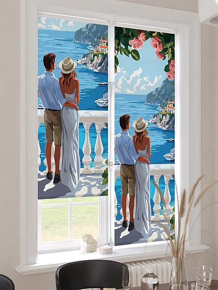 Рулонная штора для кухни для детской Лимкис - 483 - ширина 52 см - фото 4