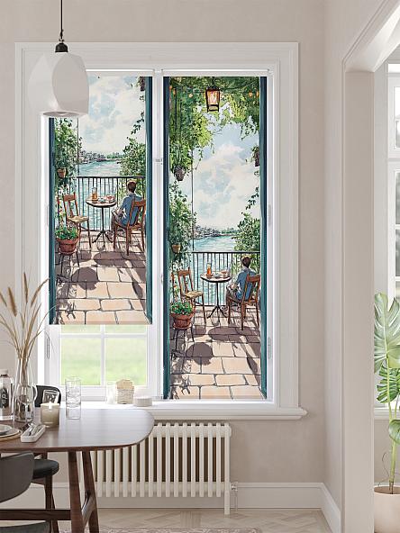 Рулонная штора для кухни для детской Лимкис - 486 - ширина 52 см - фото 2