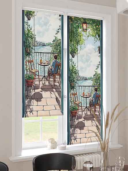 Рулонная штора для кухни для детской Лимкис - 486 - ширина 52 см - фото 4