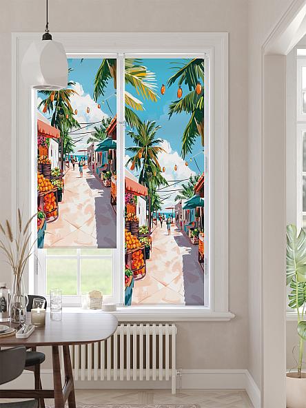 Рулонная штора для кухни для детской Лимкис - 495 - ширина 52 см - фото 2