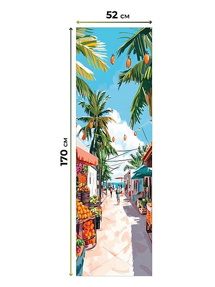 Рулонная штора для кухни для детской Лимкис - 495 - ширина 52 см - фото 5