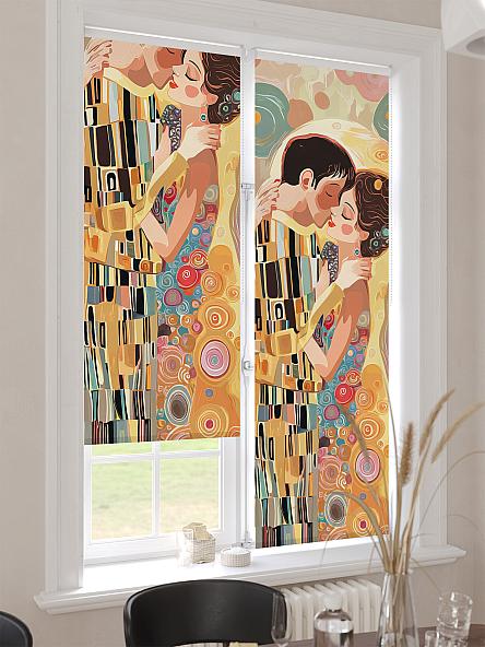 Рулонная штора для кухни для детской Лимкис - 496 - ширина 52 см - фото 4