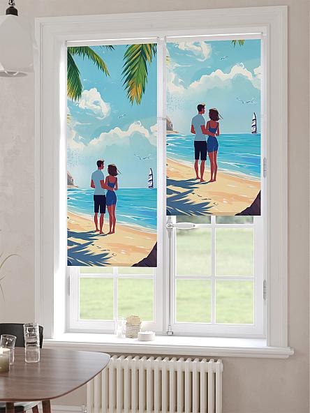 Рулонная штора для кухни для детской Лимкис - 497 - ширина 52 см - фото 6