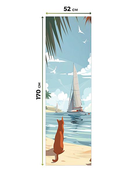 Рулонная штора для кухни для детской Лимкис - 499 - ширина 52 см - фото 5