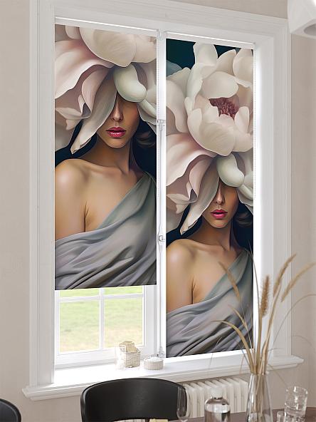 Рулонная штора для кухни для детской Лимкис - 505 - ширина 52 см - фото 4