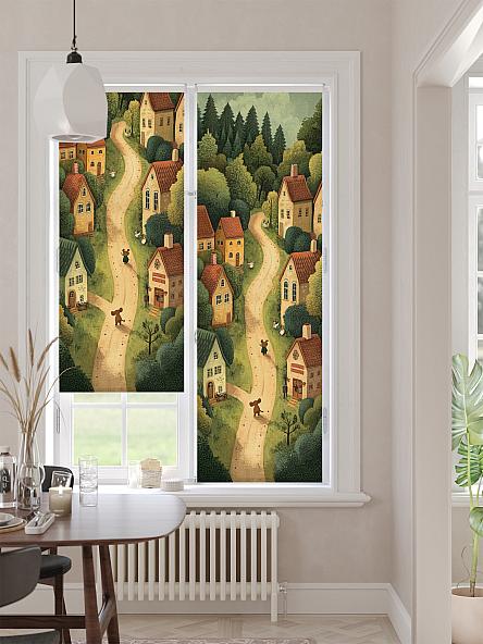 Рулонная штора для кухни для детской Лимкис - 506 - ширина 52 см - фото 2