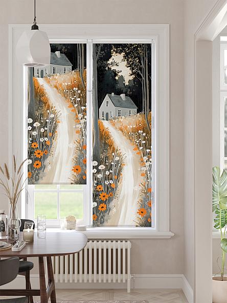 Рулонная штора для кухни для детской Лимкис - 510 - ширина 52 см - фото 2