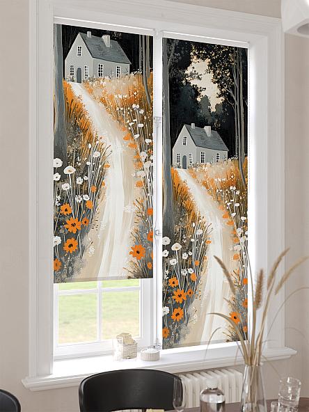 Рулонная штора для кухни для детской Лимкис - 510 - ширина 52 см - фото 4