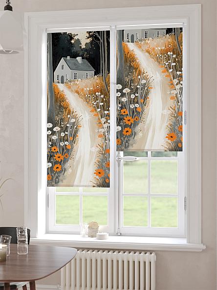 Рулонная штора для кухни для детской Лимкис - 510 - ширина 52 см - фото 6