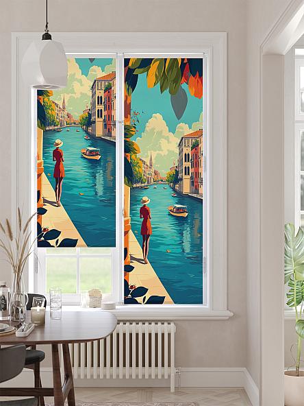 Рулонная штора для кухни для детской Лимкис - 511 - ширина 52 см - фото 2