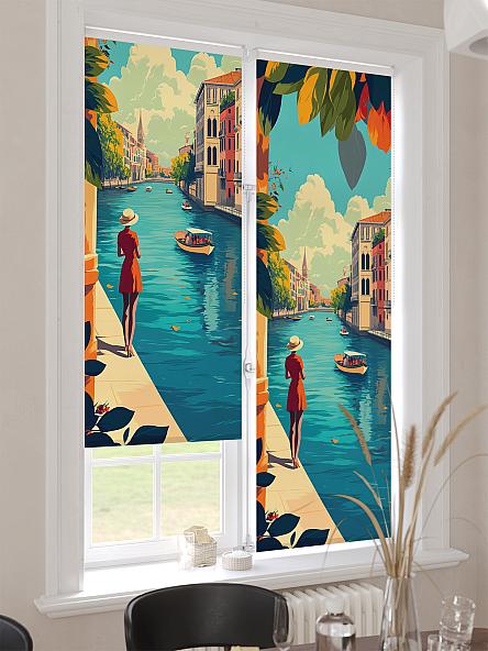 Рулонная штора для кухни для детской Лимкис - 511 - ширина 52 см - фото 4