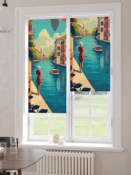 Рулонная штора для кухни для детской Лимкис - 511 - ширина 52 см - фото 6