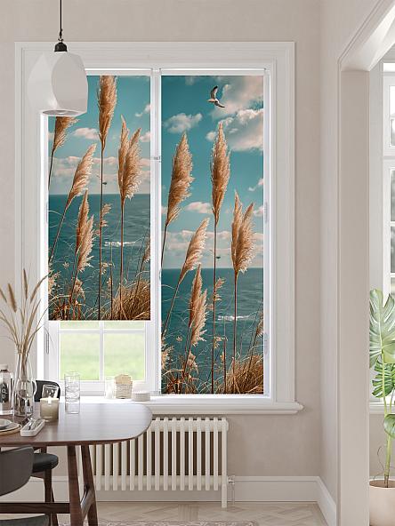 Рулонная штора для кухни для детской Лимкис - 512 - ширина 52 см - фото 2