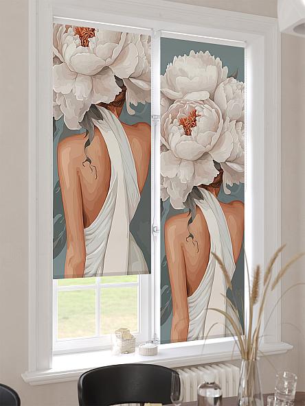 Рулонная штора для кухни для детской Лимкис - 513 - ширина 52 см - фото 4