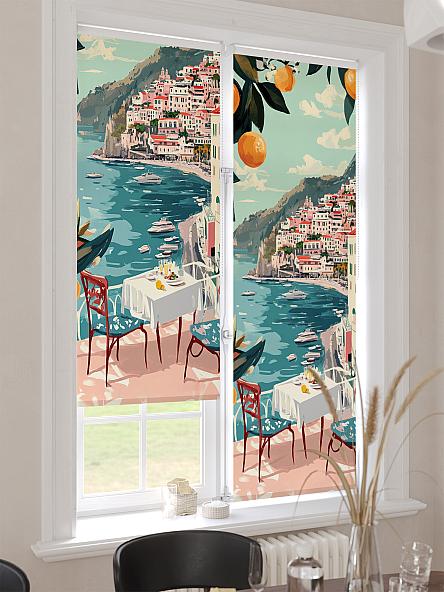 Рулонная штора для кухни для детской Лимкис - 514 - ширина 52 см - фото 4