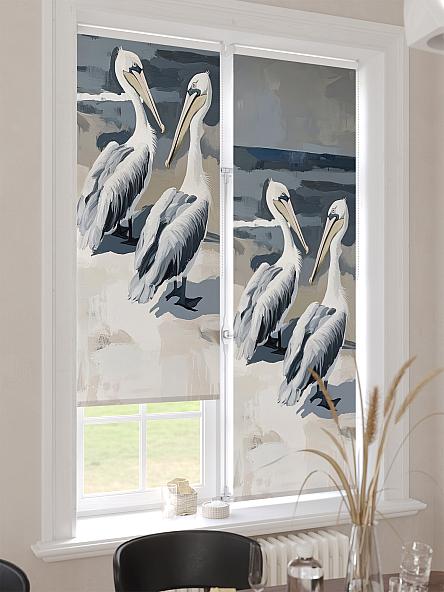 Рулонная штора для кухни для детской Лимкис - 523 - ширина 52 см - фото 4