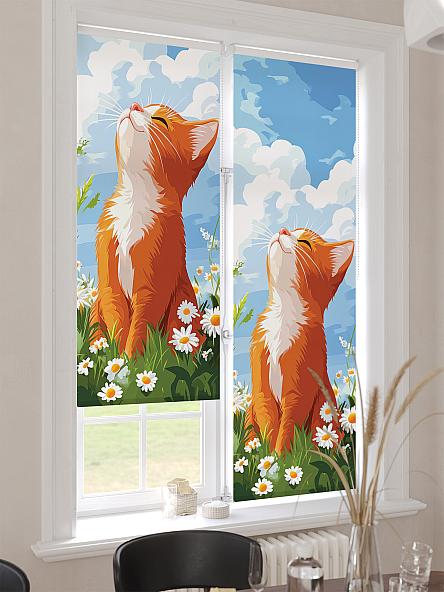 Рулонная штора для кухни для детской Лимкис - 524 - ширина 52 см - фото 4