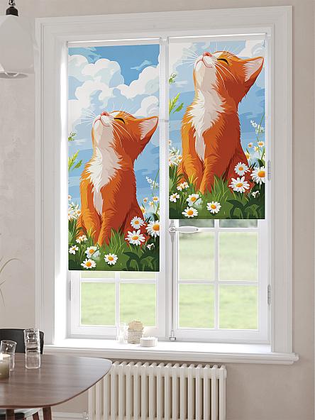 Рулонная штора для кухни для детской Лимкис - 524 - ширина 52 см - фото 6