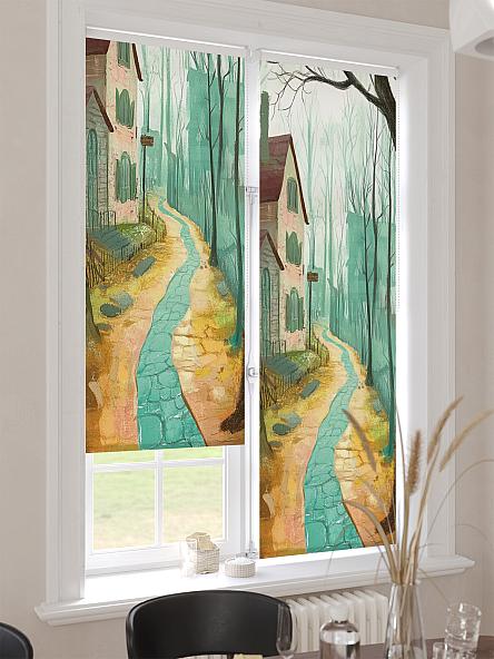 Рулонная штора для кухни для детской Лимкис - 525 - ширина 52 см - фото 4