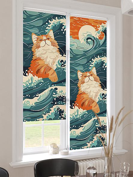 Рулонная штора для кухни для детской Лимкис - 527 - ширина 52 см - фото 4