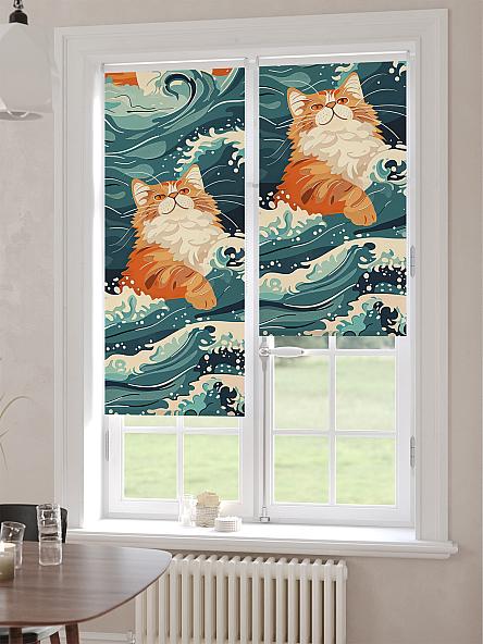 Рулонная штора для кухни для детской Лимкис - 527 - ширина 52 см - фото 6