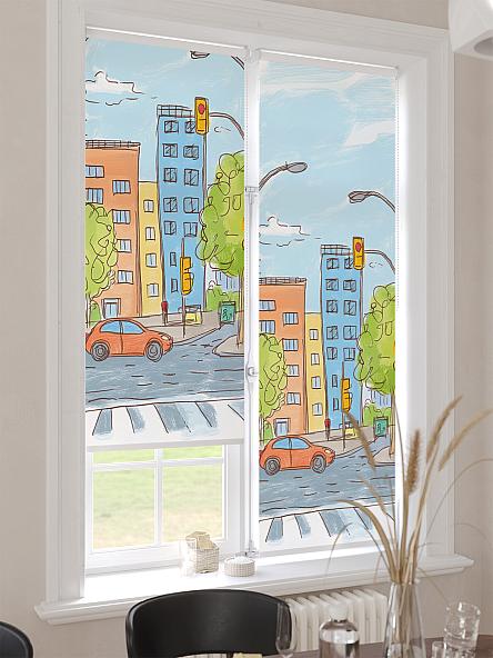 Рулонная штора для кухни для детской Лимкис - 528 - ширина 52 см - фото 4