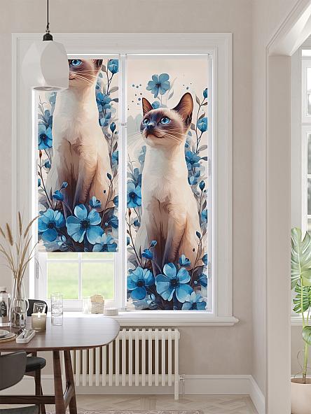 Рулонная штора для кухни для детской Лимкис - 530 - ширина 52 см - фото 2