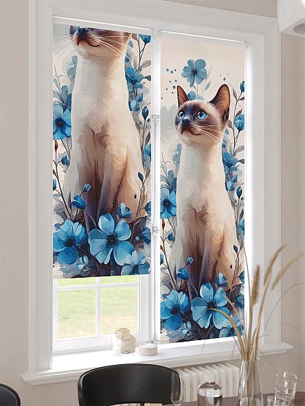 Рулонная штора для кухни для детской Лимкис - 530 - ширина 52 см - фото 4