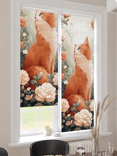 Рулонная штора для кухни для детской Лимкис - 531 - ширина 52 см - фото 4