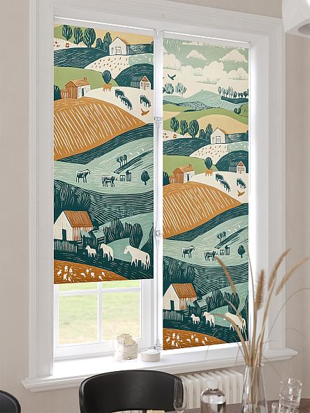 Рулонная штора для кухни для детской Лимкис - 550 - ширина 52 см - фото 4