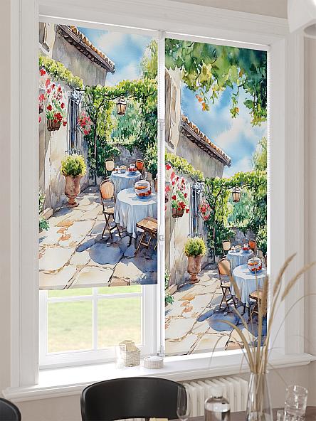 Рулонная штора для кухни для детской Ронлирт - 452 - ширина 57 см - фото 4