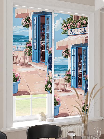 Рулонная штора для кухни для детской Ронлирт - 456 - ширина 57 см - фото 4