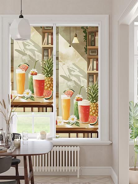 Рулонная штора для кухни для детской Ронлирт - 463 - ширина 57 см - фото 2