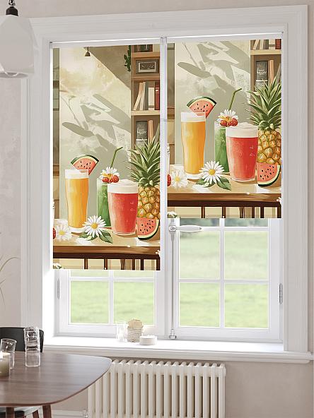 Рулонная штора для кухни для детской Ронлирт - 463 - ширина 57 см - фото 6