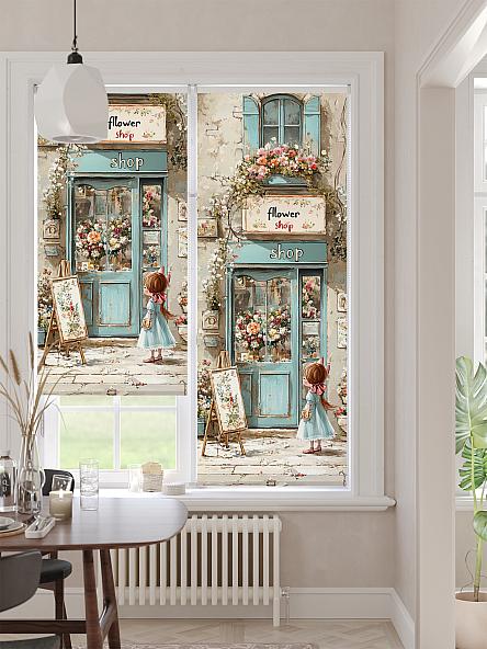 Рулонная штора для кухни для детской Ронлирт - 464 - ширина 57 см - фото 2