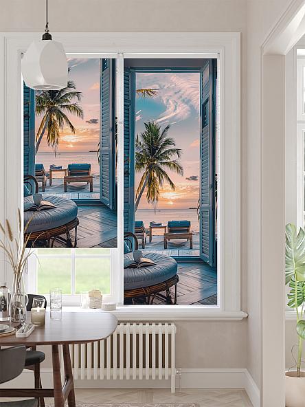 Рулонная штора для кухни для детской Ронлирт - 467 - ширина 57 см - фото 2