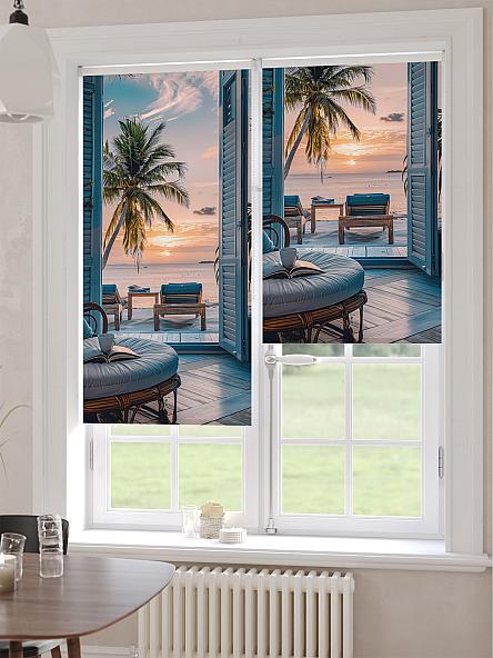 Рулонная штора для кухни для детской Ронлирт - 467 - ширина 57 см - фото 6