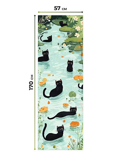 Рулонная штора для кухни для детской Ронлирт - 468 - ширина 57 см - фото 5