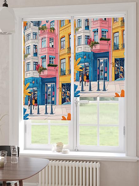 Рулонная штора для кухни для детской Ронлирт - 469 - ширина 57 см - фото 6