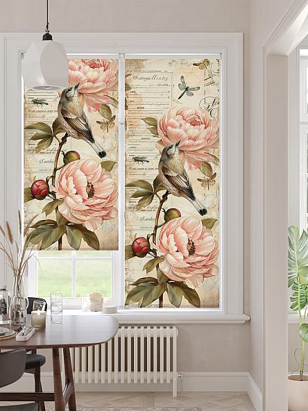 Рулонная штора для кухни для детской Ронлирт - 471 - ширина 57 см - фото 2