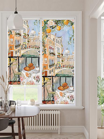 Рулонная штора для кухни для детской Ронлирт - 473 - ширина 57 см - фото 2