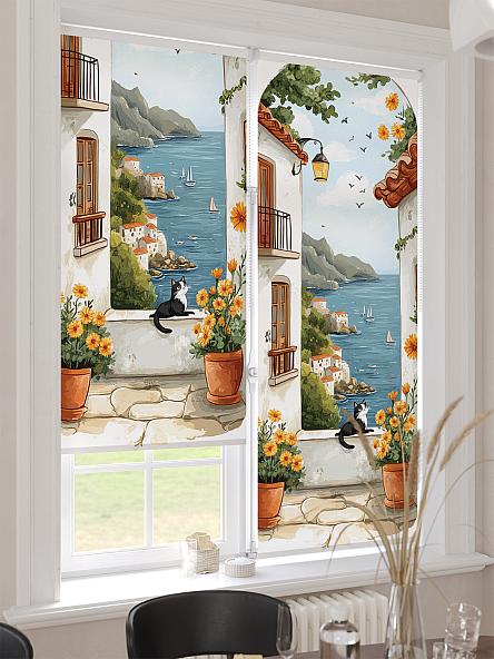 Рулонная штора для кухни для детской Ронлирт - 476 - ширина 57 см - фото 4