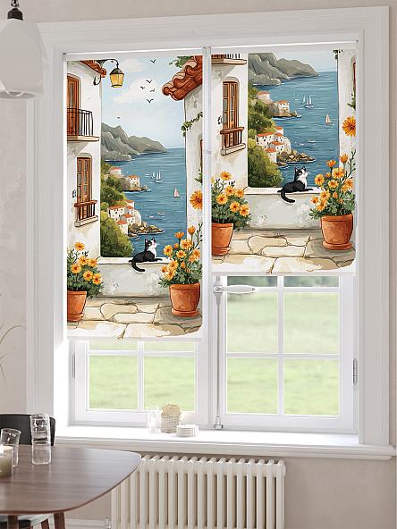 Рулонная штора для кухни для детской Ронлирт - 476 - ширина 57 см - фото 6