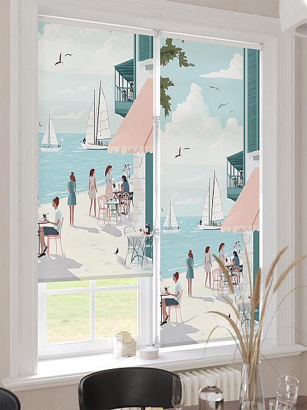 Рулонная штора для кухни для детской Ронлирт - 478 - ширина 57 см - фото 4