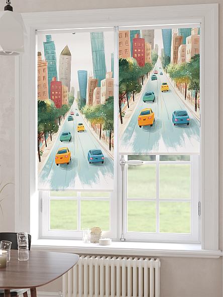 Рулонная штора для кухни для детской Ронлирт - 480 - ширина 57 см - фото 6