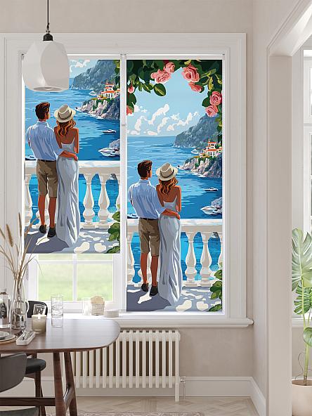 Рулонная штора для кухни для детской Ронлирт - 483 - ширина 57 см - фото 2