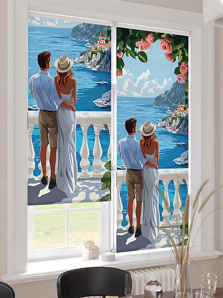 Рулонная штора для кухни для детской Ронлирт - 483 - ширина 57 см - фото 4