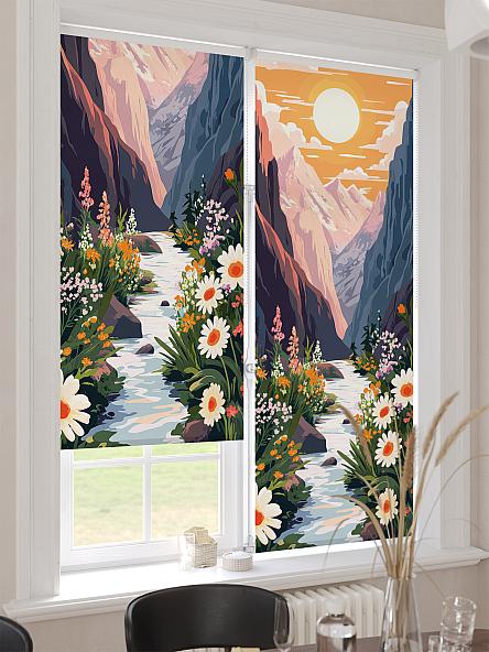 Рулонная штора для кухни для детской Ронлирт - 484 - ширина 57 см - фото 4