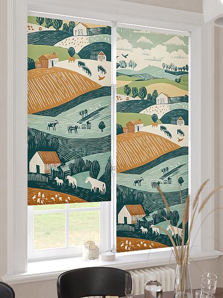 Рулонная штора для кухни для детской Ронлирт - 550 - ширина 57 см - фото 4